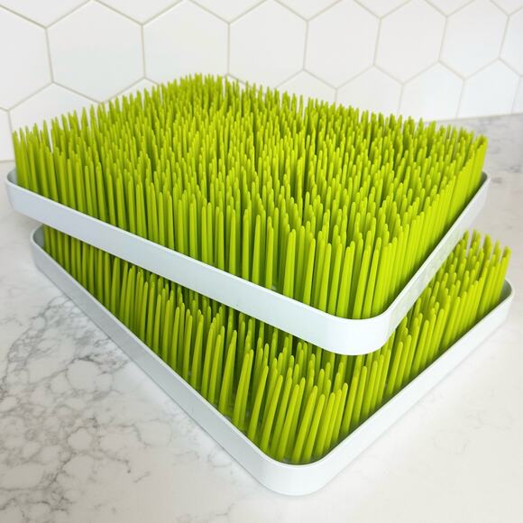 2 Boon Lawn Baby Bottle Drying Racks in Sage Green, Large - Picture 2 of 4